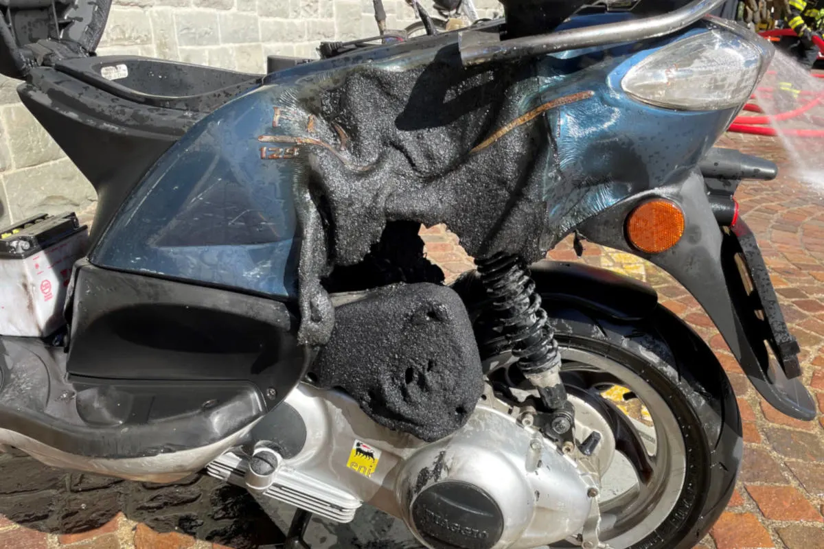 Amriswil TG – Motorrad in Brand