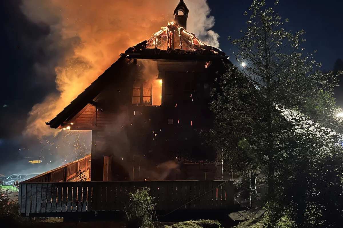 Brand in Langnau bei Reiden LU – Eine Person verletzt