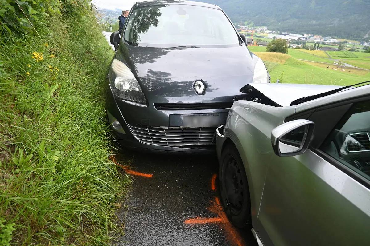Eschen FL – Kollision in der Kurve