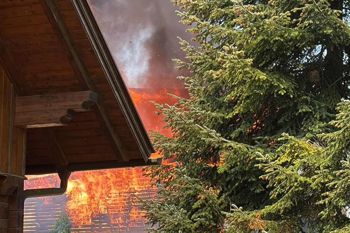 Keutschach – Wohngebäude in Brand