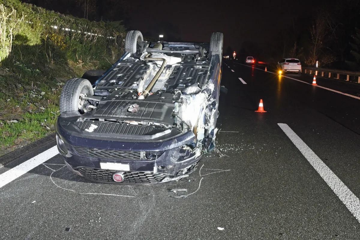 A2/Eich LU - Drei Verletzte bei Unfall