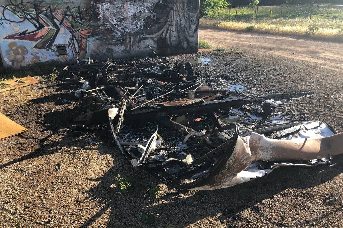 Worms – Vollbrand eines Wohnwagens