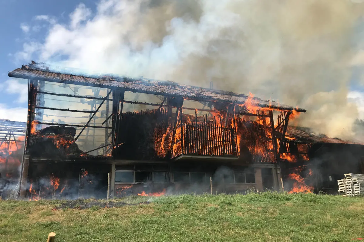 Madetswil ZH - Scheunenbrand