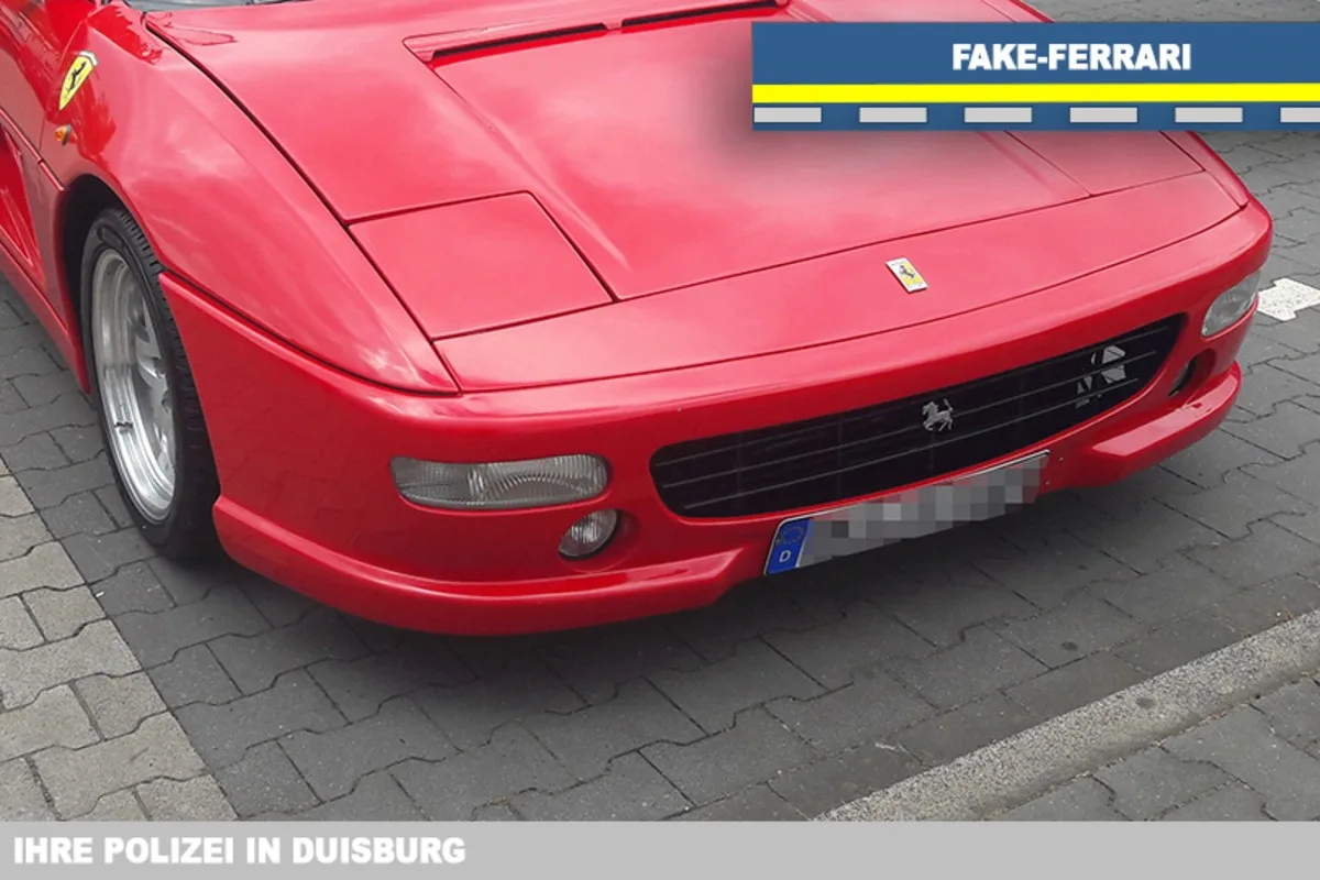 Beeck - Polizei entdeckt Fake-Ferrari - es ist "nur" ein Toyota