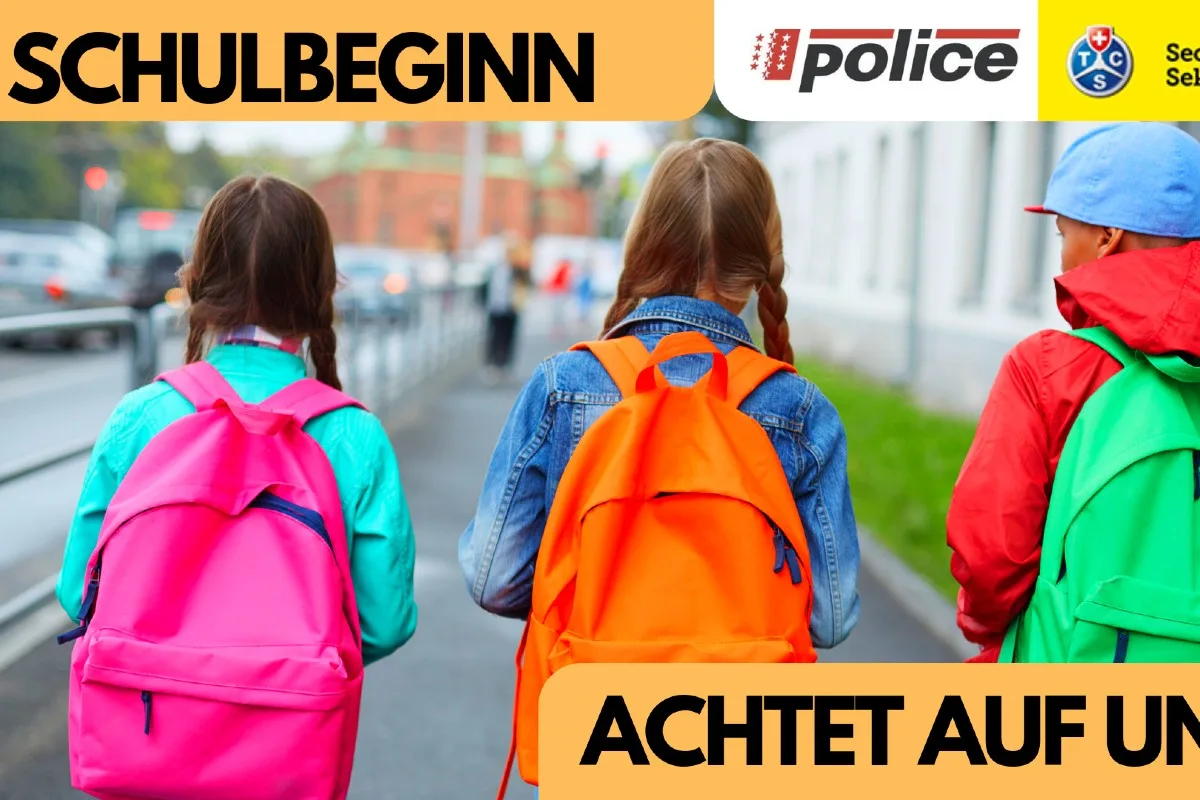 Schulbeginn 2020 im Wallis - Vorsicht Kinder