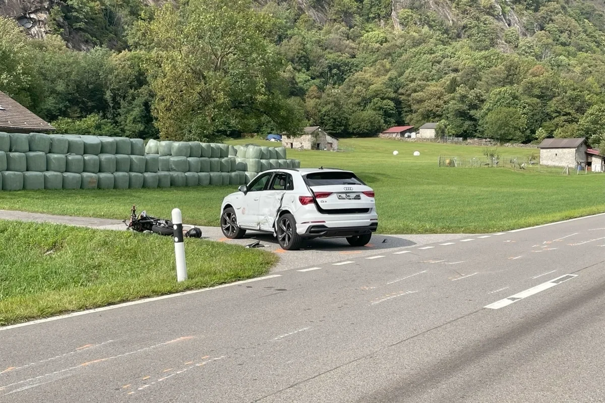 San Vittore GR – Überholmanöver führt zu Unfall