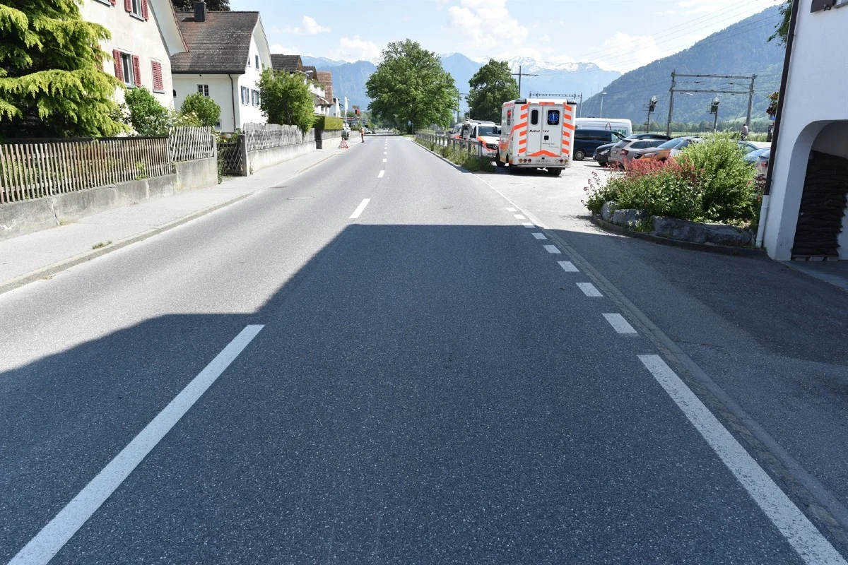 Unfall in Maienfeld GR - Motorrad kollidierte mit Katze