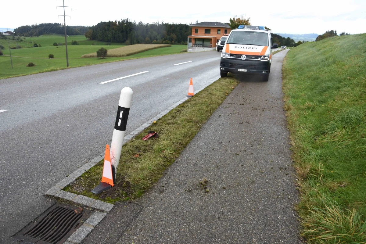 Zeugenaufruf aus Kirchberg SG - Unfall gebaut und weitergefahren