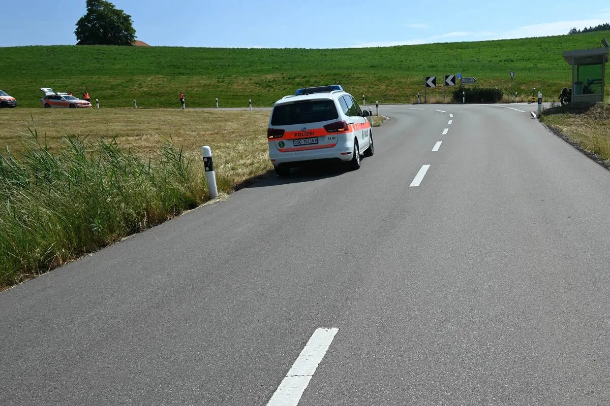 15-jähriger Mofafahrer nach Unfall in Kirchberg SG verletzt