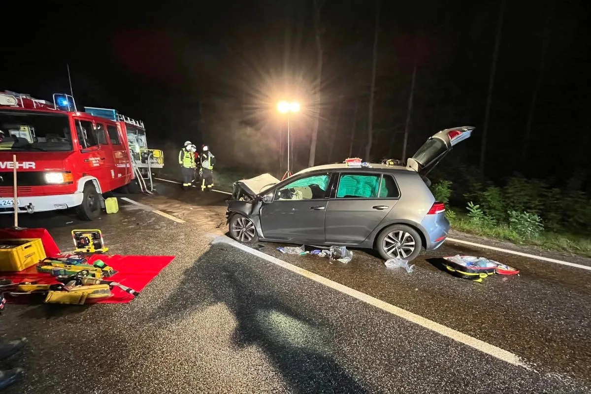 Wörth am Rhein – Frontalzusammenstoß auf der B9