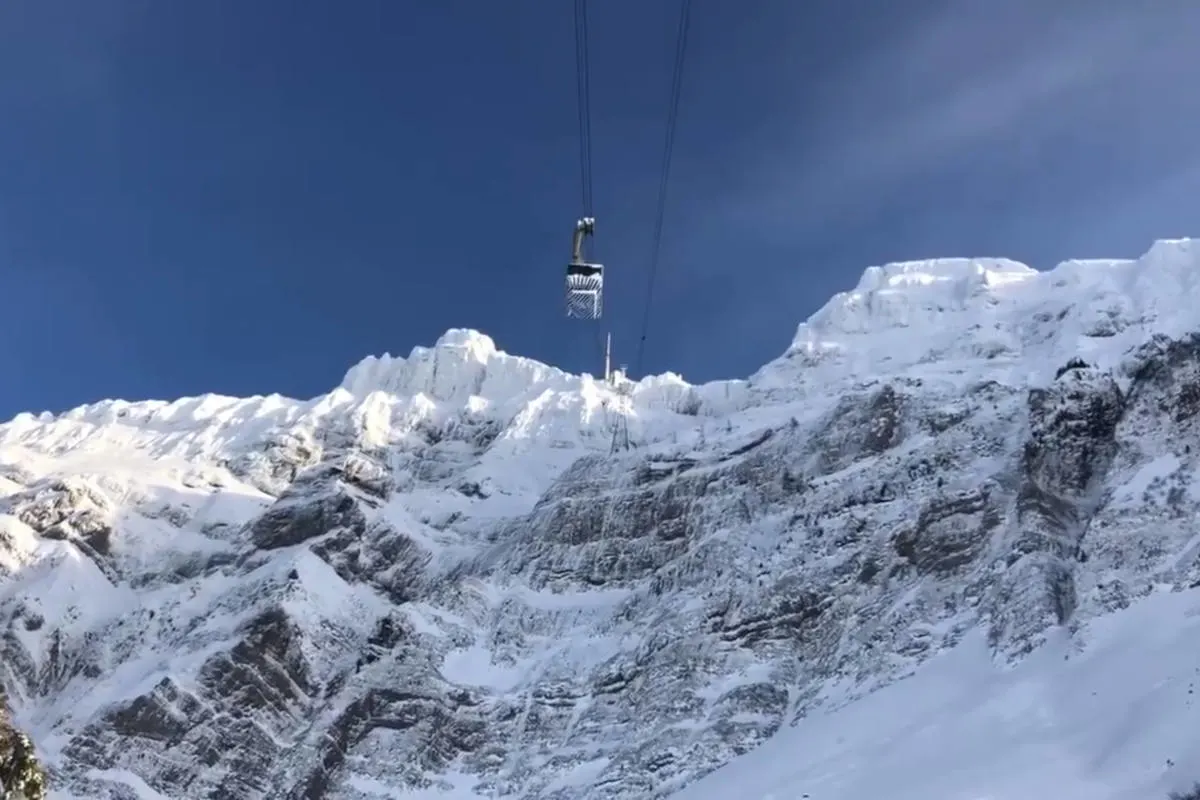 Säntis-Schwebebahn - Da wusste man noch nichts vom grossen Schaden