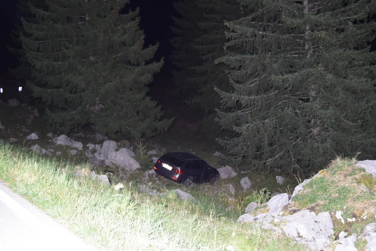 Unfall auf der Schwägalp AR - Junglenker von der Strasse abgekommen