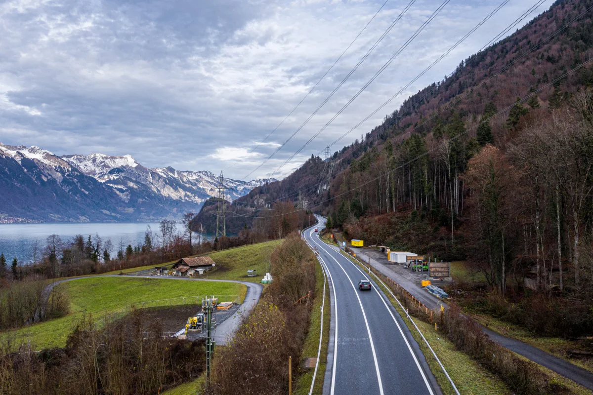 A8 zwischen Interlaken-Ost und Brienz BE gesperrt