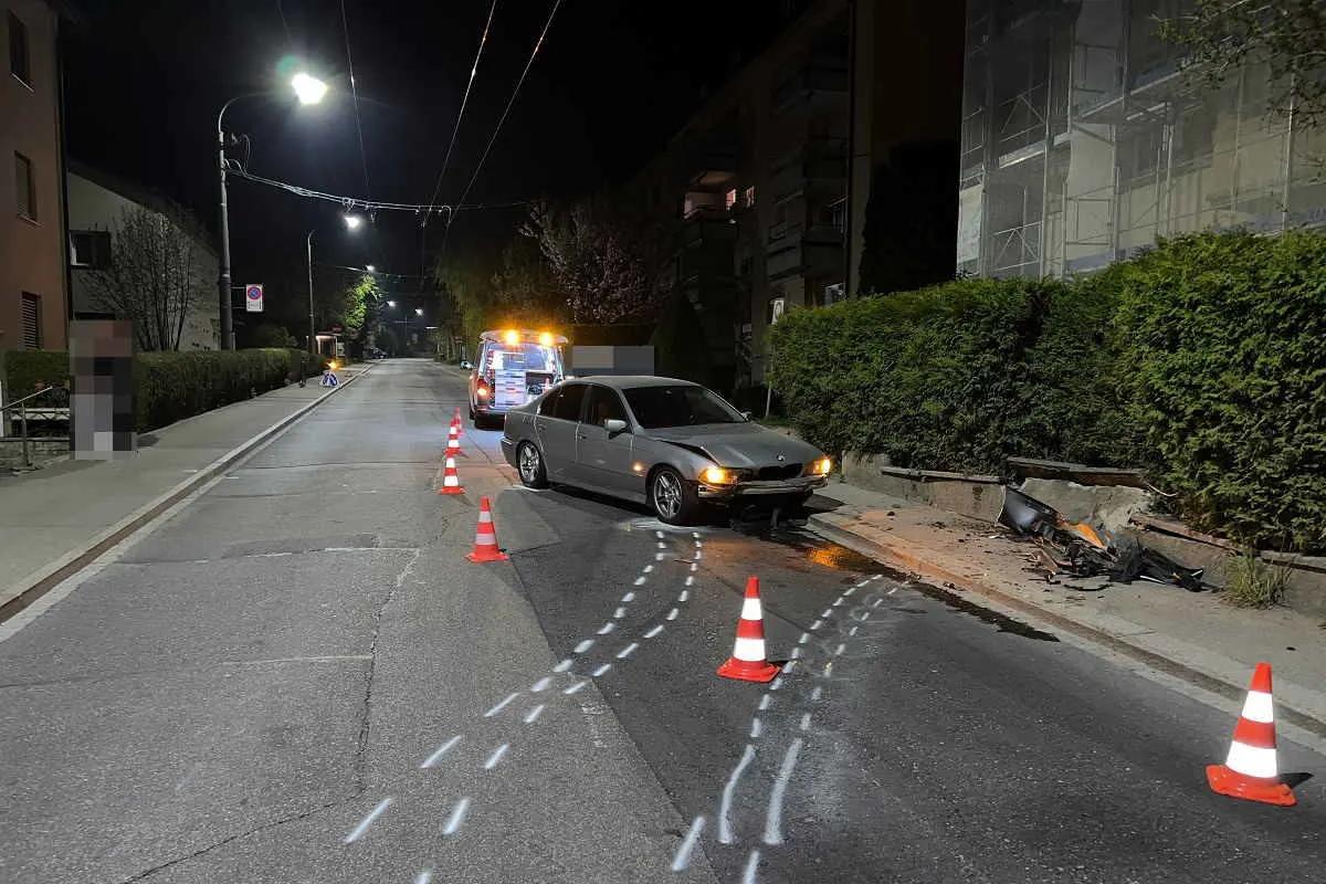 Stadt St. Gallen – Selbstunfall mit hohem Sachschaden