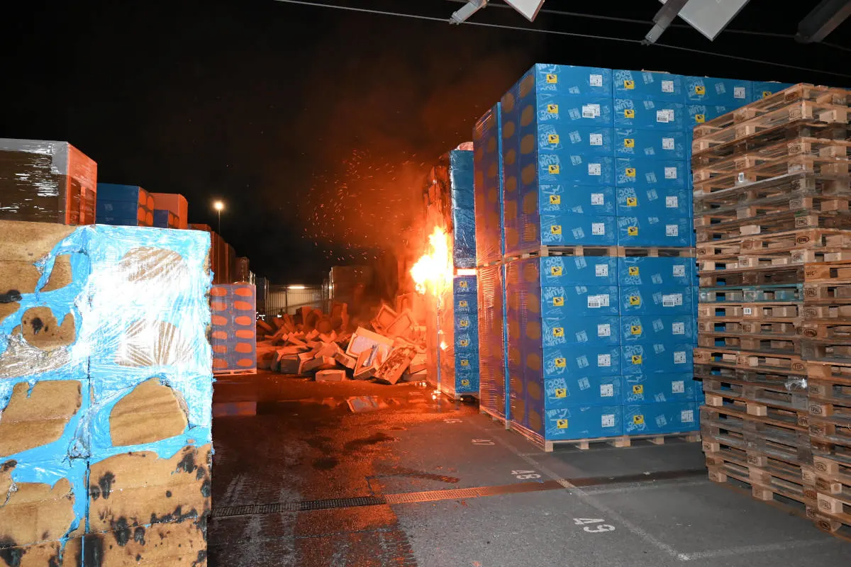Flums SG – Paletten in Brand
