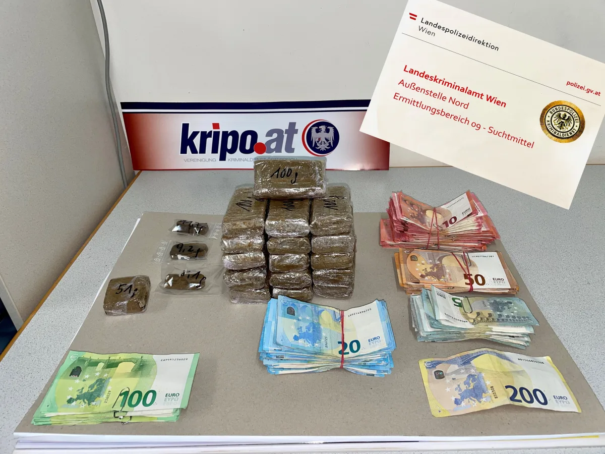 Wien – Zwei Festnamen nach dem Suchtmittelgesetz