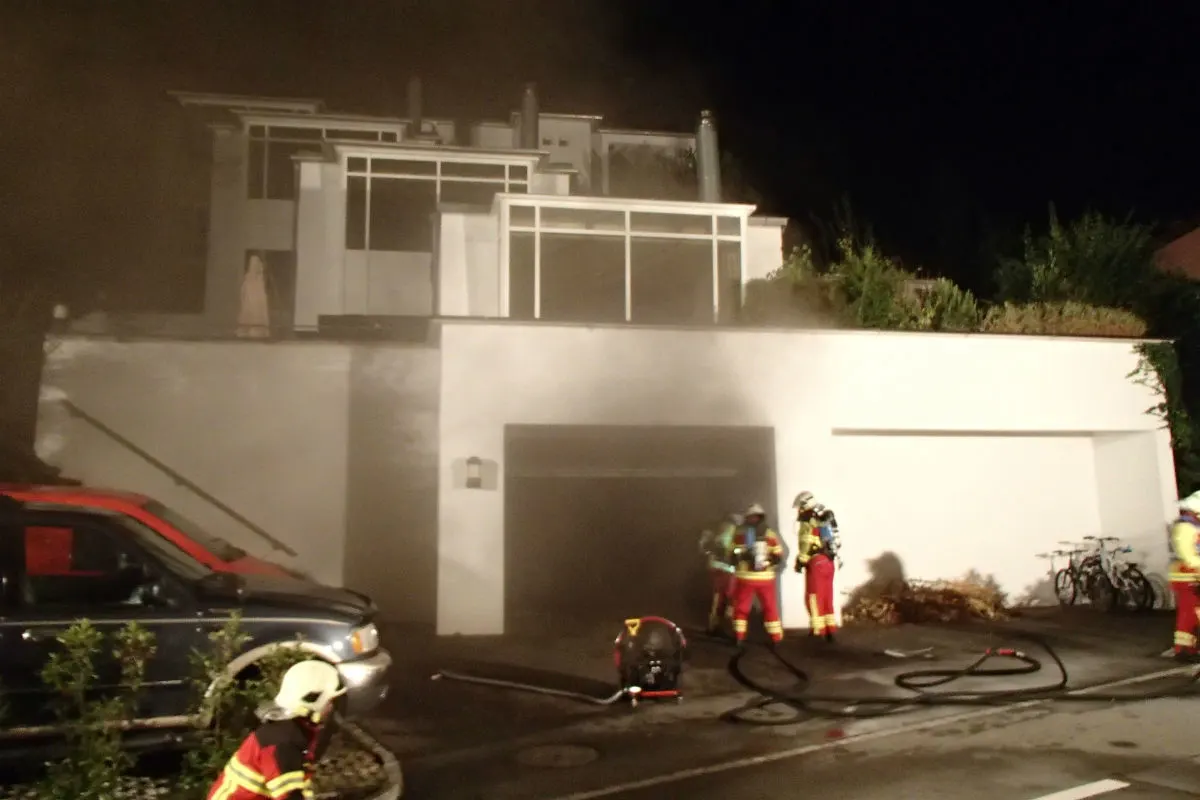 Gebenstorf AG - Autobrand in Tiefgarage