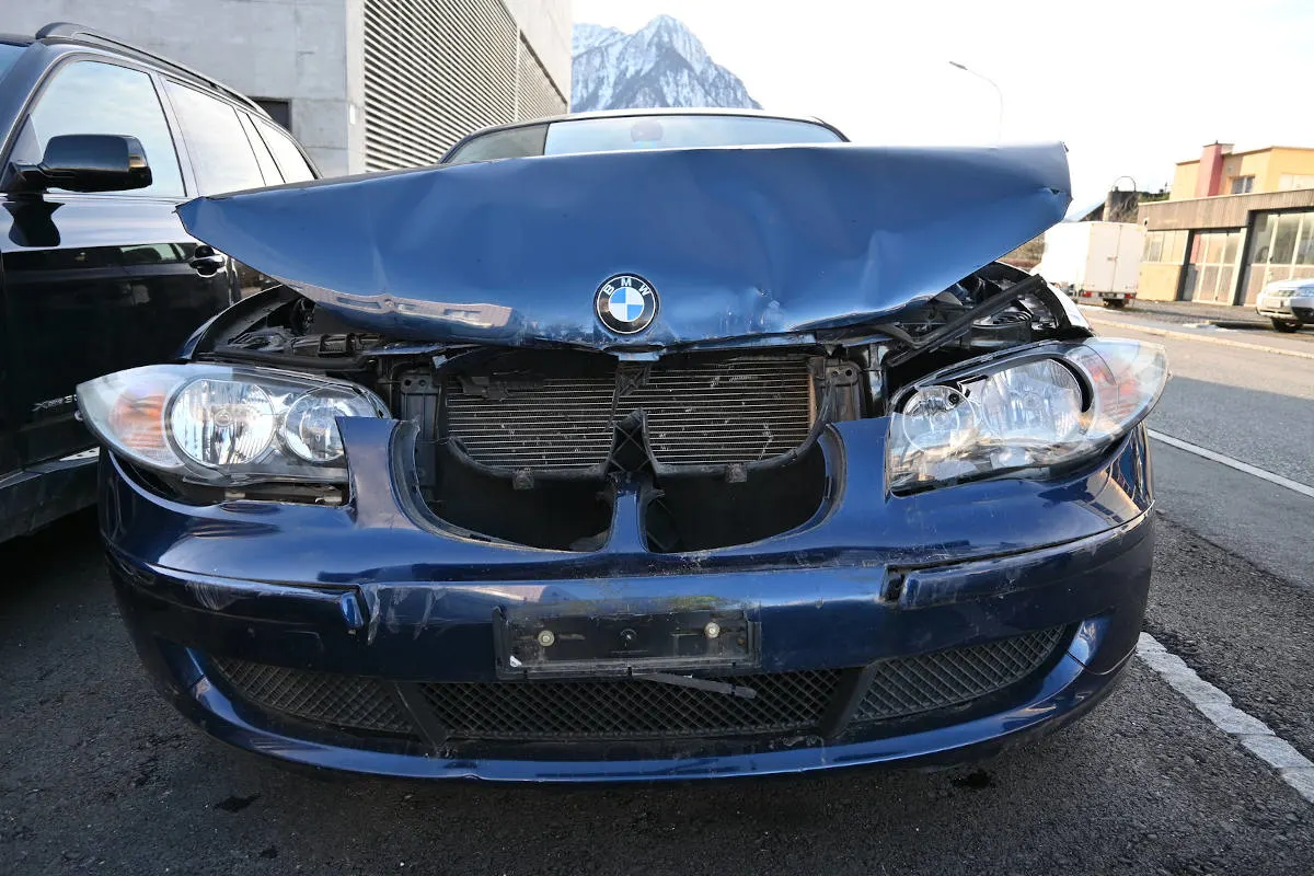 Unfall in Vaduz – Sachschaden bei Auffahrkollision