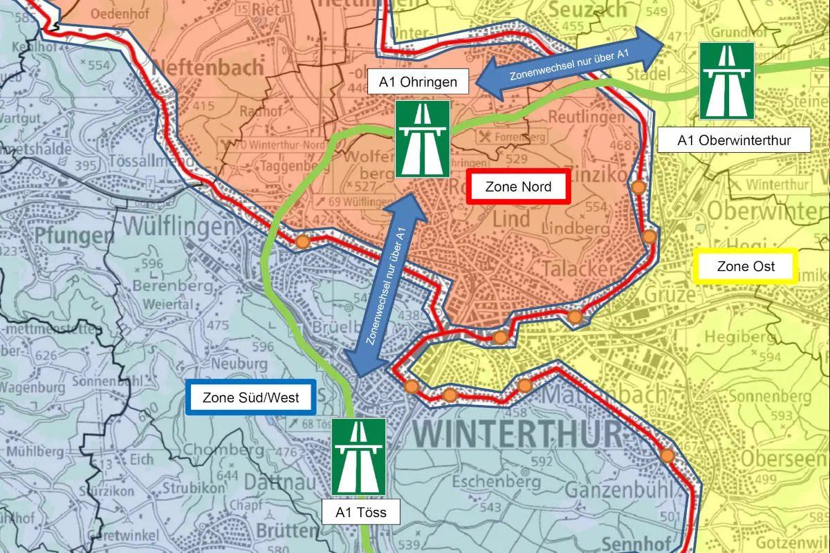 Winterthur ZH - Grosse Verkehrsbehinderungen wegen Rad WM