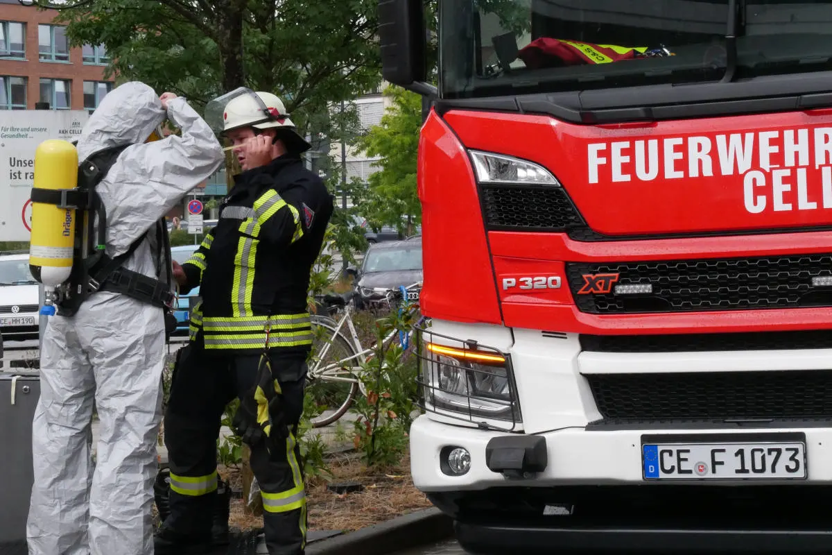 Celle – Gefahrstoffaustritt in Celler Krankenhaus