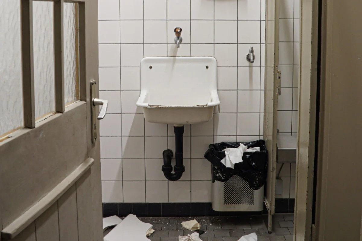 Altstätten SG - Zwei unbekannte männliche Personen haben ein öffentliches WC demoliert!