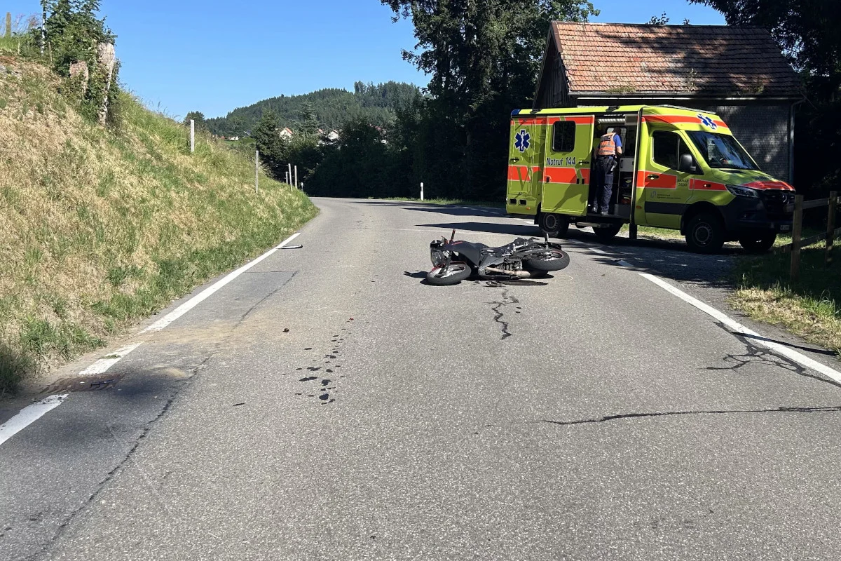 Rehetobel AR – Töfffahrer bei Unfall verletzt