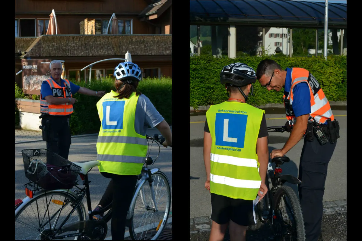 Herisau AR - 19 Schüler bei Radfahrerprüfung fehlerfrei
