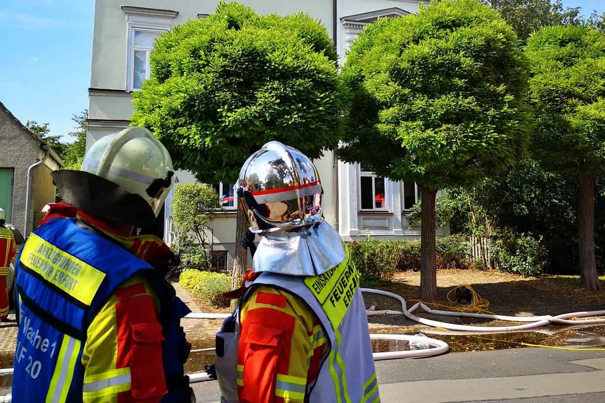 Erfurt - Gebäudebrand