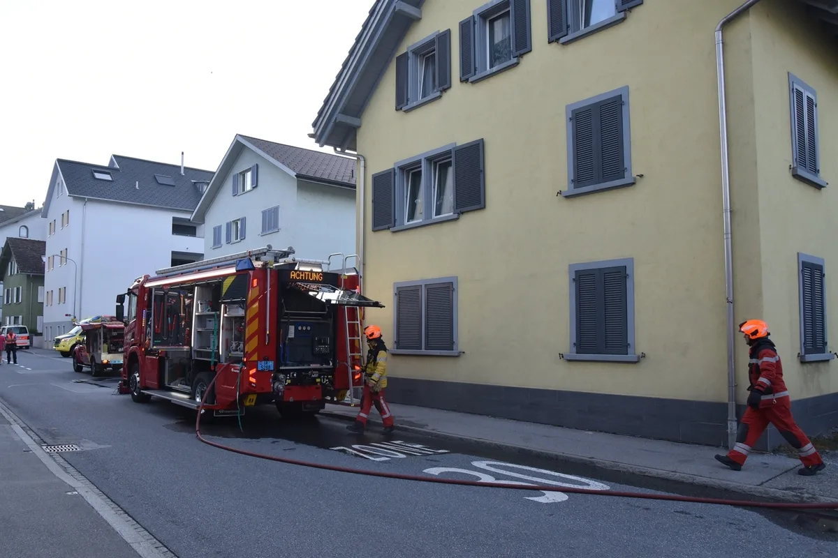 Bonaduz GR - Brand in einem Keller ausgebrochen 