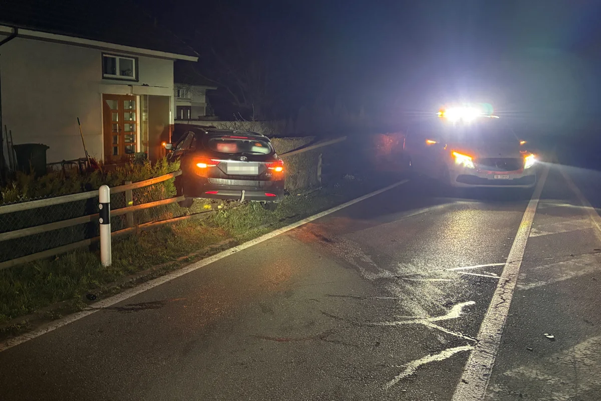 Wittenwil TG – Fahrunfähig Unfall verursacht