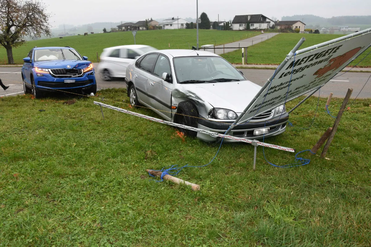 Lenggenwil SG - Vortritt missachtet