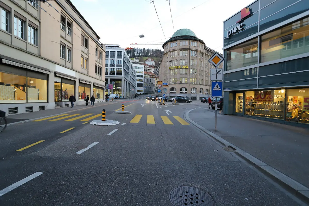 St.Gallen - Kollision an der Kornhausstrasse