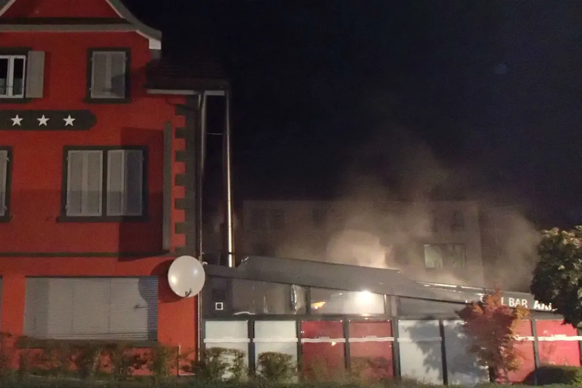 Kleindöttingen AG - Feuerwehreinsatz nach Brandausbruch