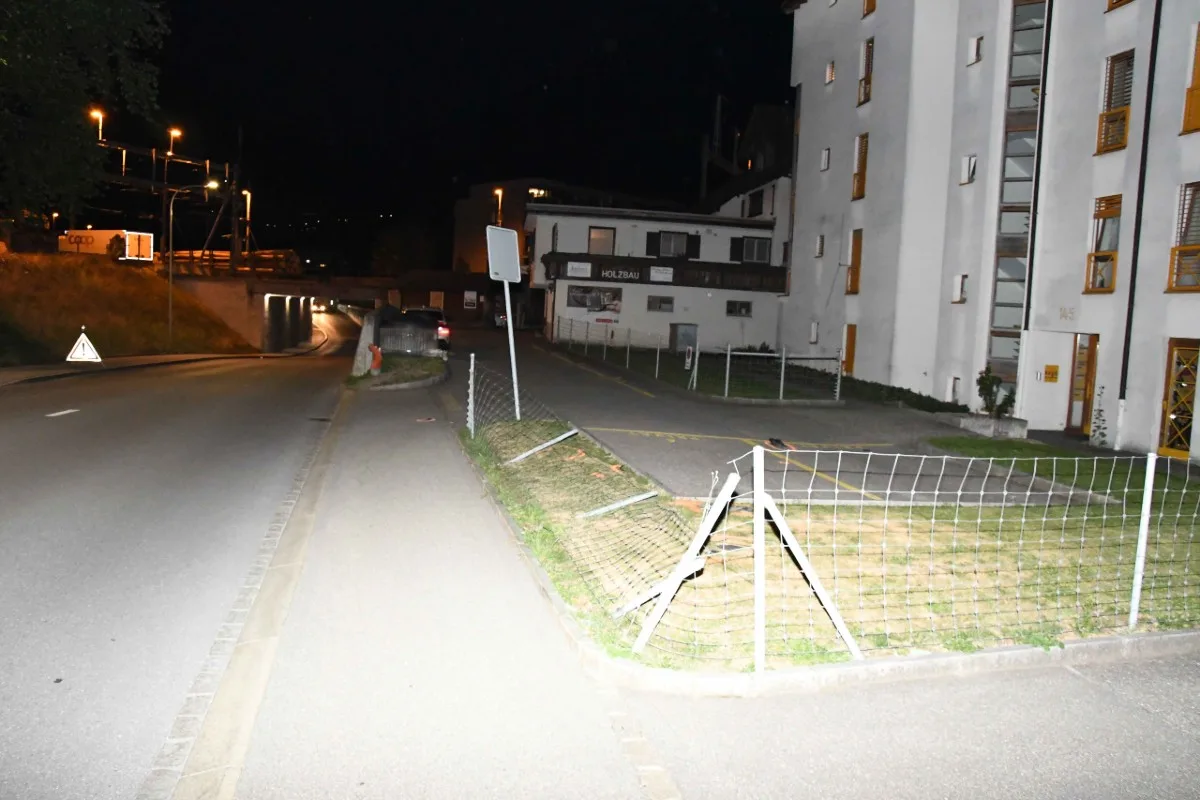 Chur GR - Mann nach Selbstunfall verletzt 