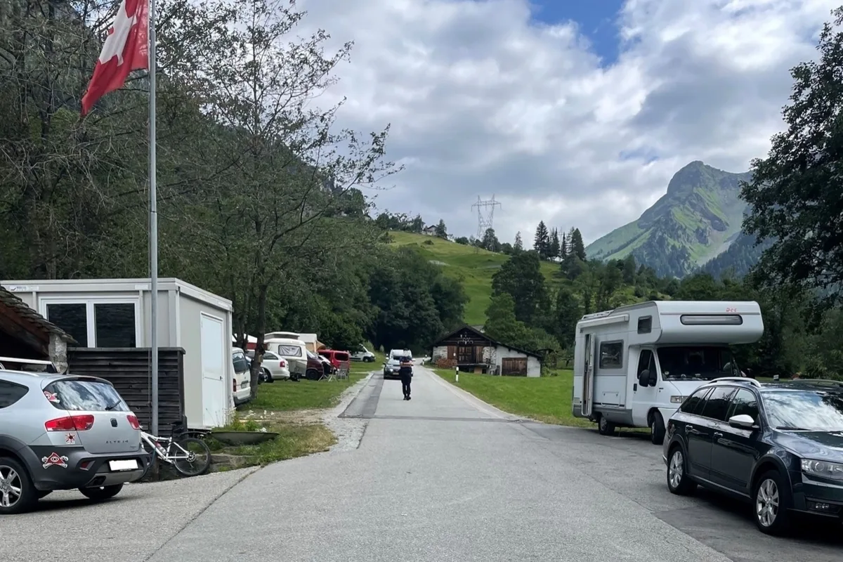 Vicosoprano GR - Zusammenstoss zweier Fahrradfahrer