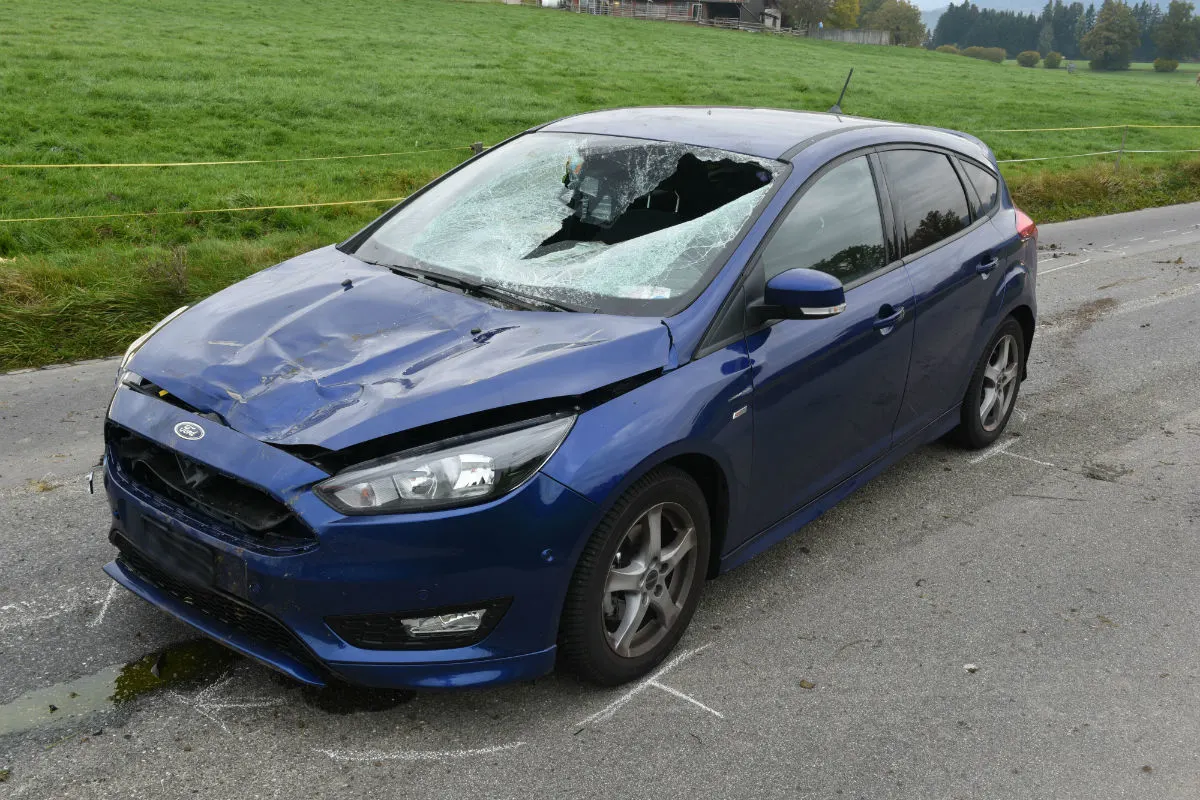Neuenkirch LU - Autofahrerin kollidiert mit Rind