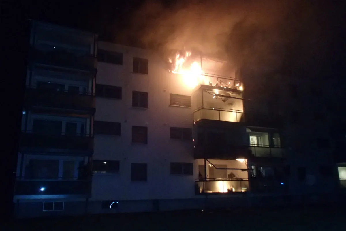 Aarburg AG - Brand in MFH-Wohnung ausgebrochen