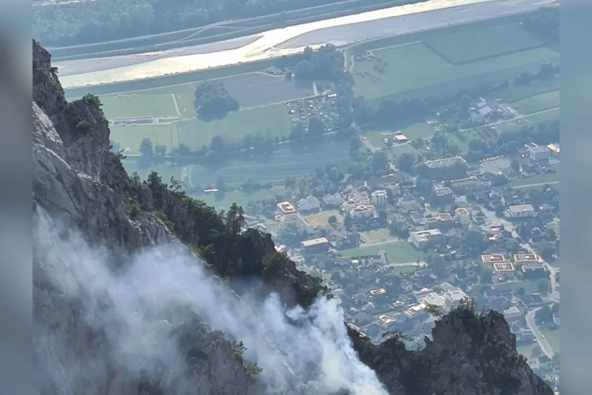 Brand unterhalb des Fürstensteigs