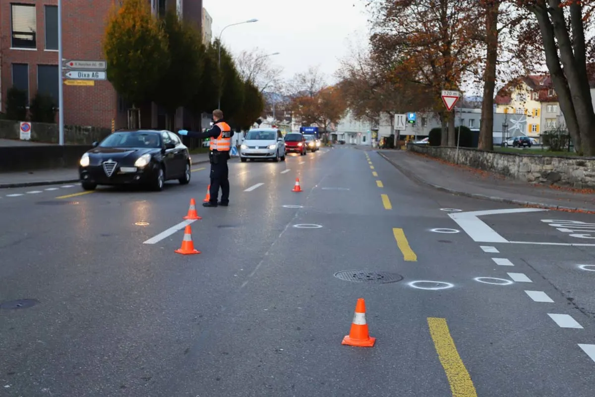 Strassenverkehrsunfälle in Stadt St.Gallen - Zwei Personen verletzt