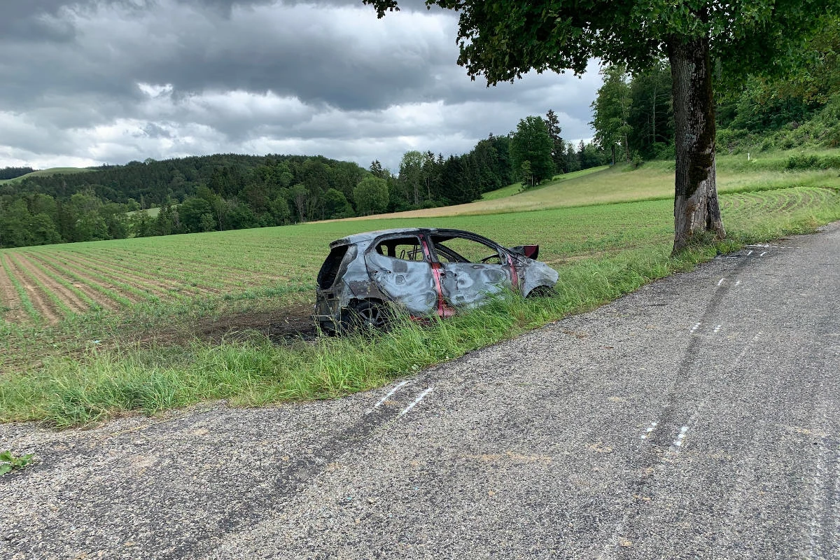 Madetswil ZH – Selbstunfall fordert zwei Verletzte