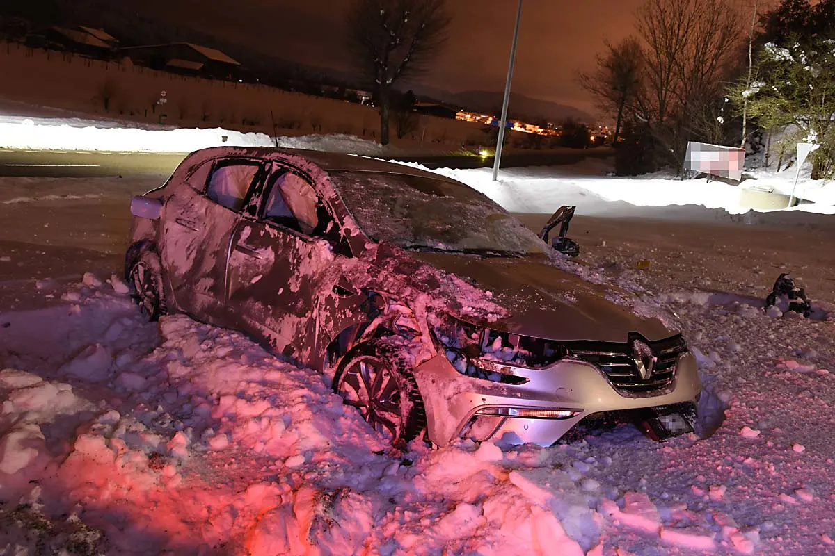 Schwarzenbach SG - Auto mehrfach überschlagen