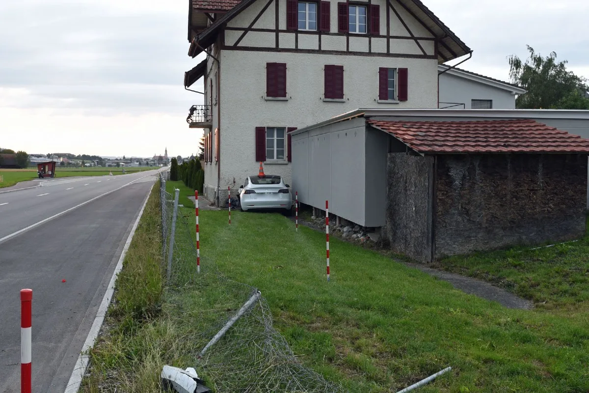 Grosswangen LU - Autofahrer bei Selbstunfall verletzt 