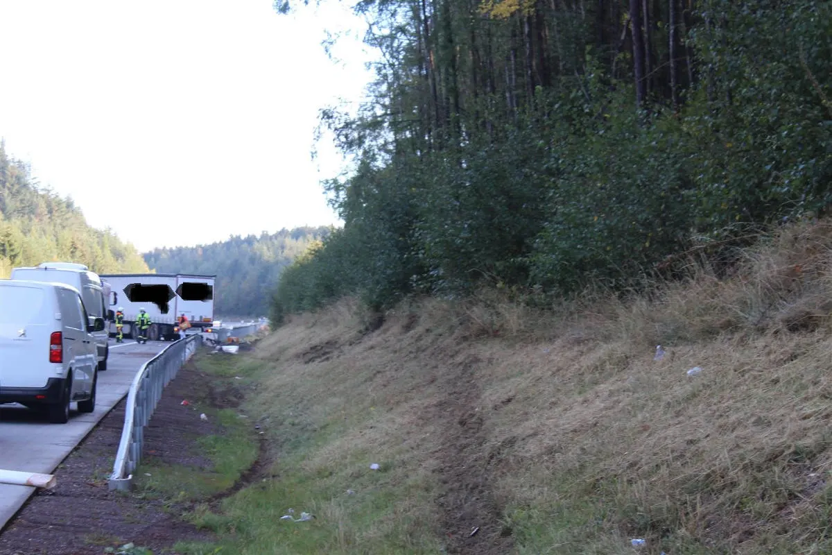 Schweich – LKW-Unfall A1 bei Reinsfeld