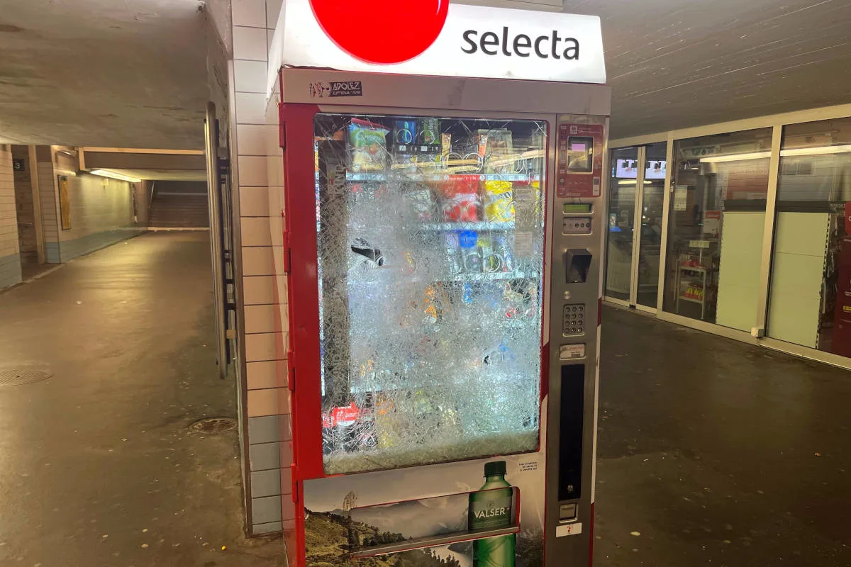 Rapperswil-Jona SG – 19-Jähriger beschädigt zwei Selecta-Automaten