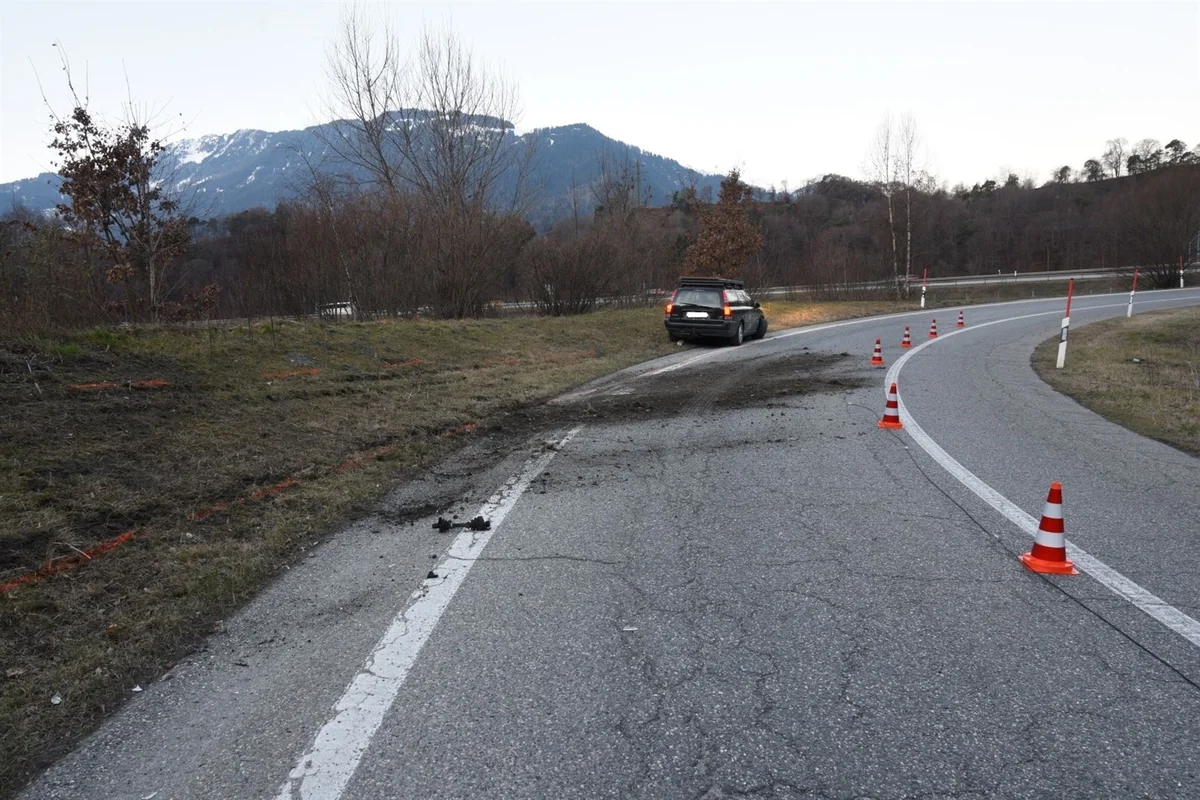 Bonaduz GR – Mit gestohlenem Auto Unfall verursacht