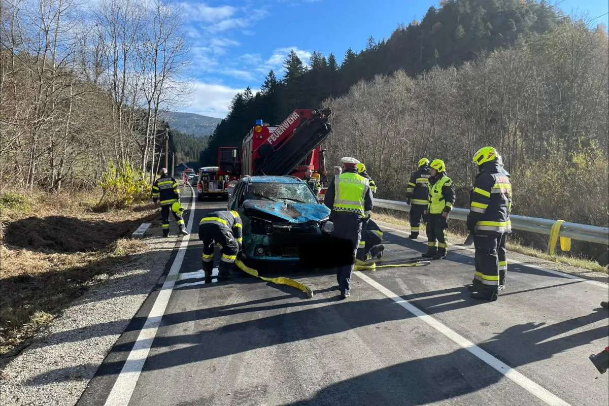 Fochnitz ST – Unfall wegen gesundheitlicher Probleme 
