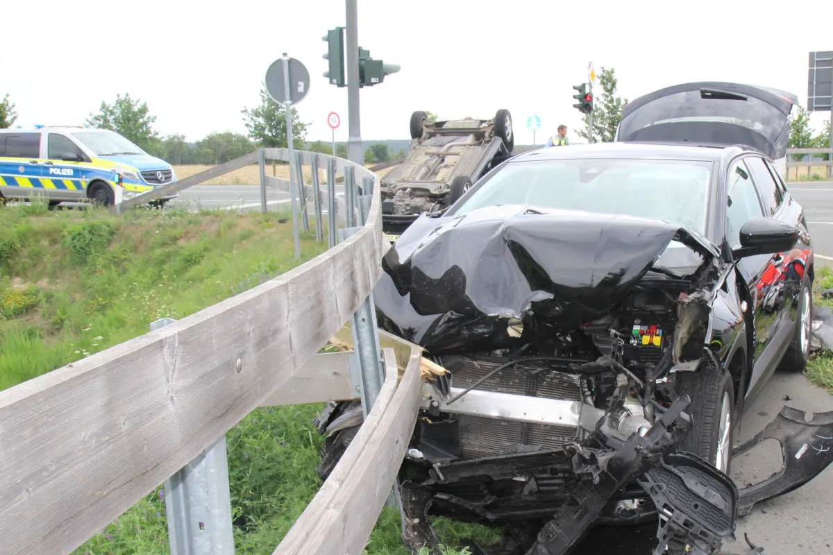 B525 Nottuln – Zwei Personen bei Verkehrsunfall verletzt