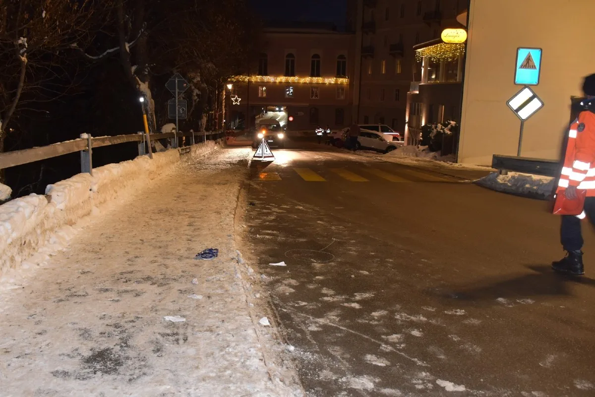 Samedan GR - Mann auf Fussgängerstreifen angefahren