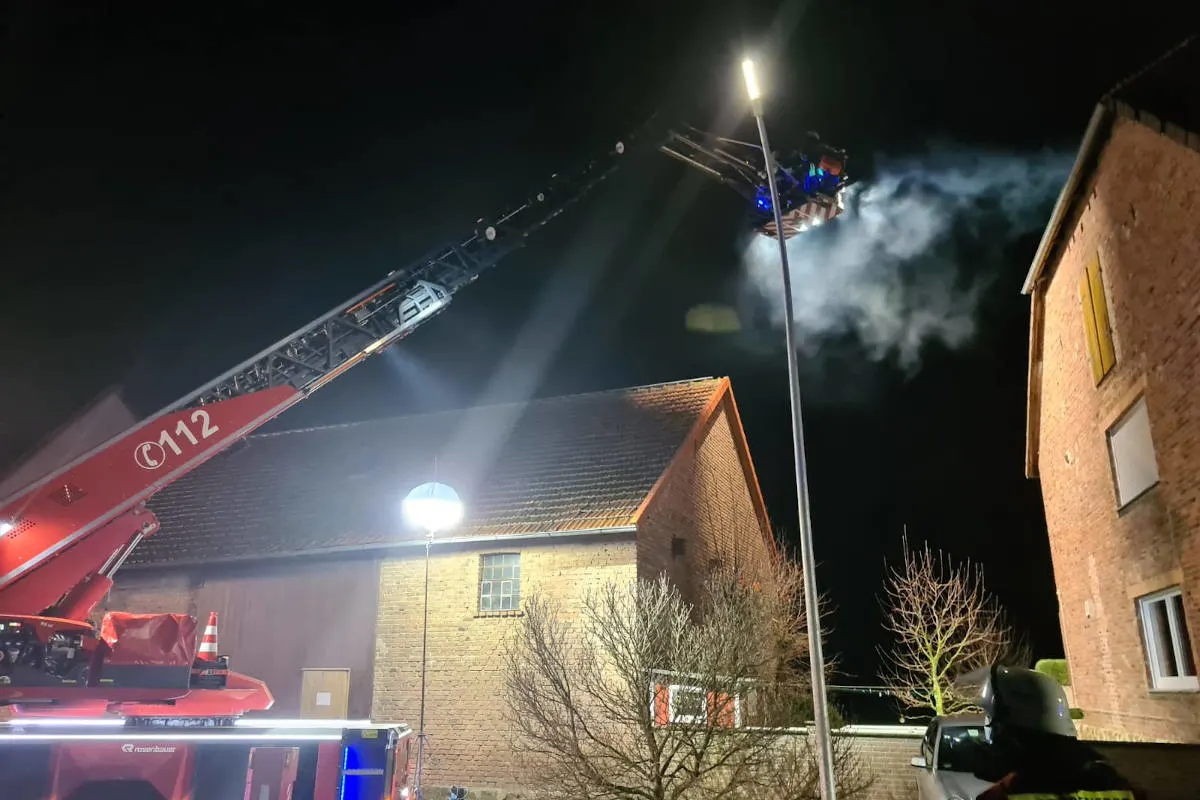 Borgentreich – Feuerwehreinsatz wegen Kaminbrand