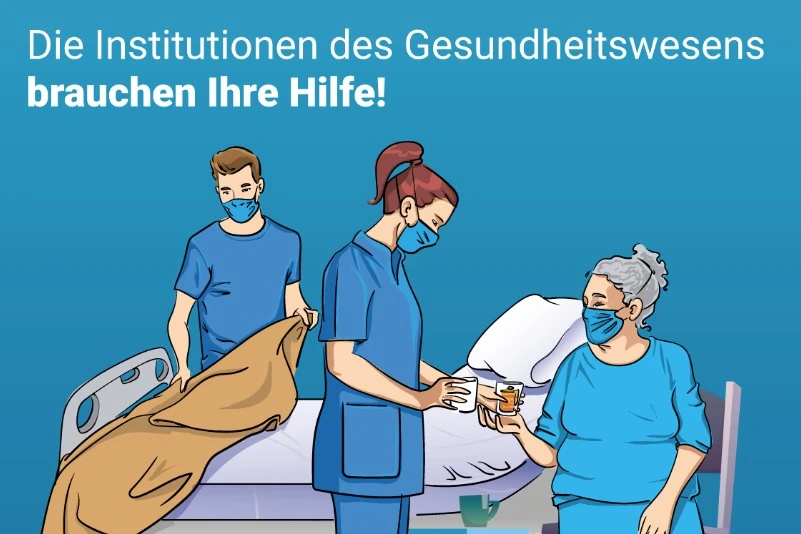 Coronavirus im Kanton Freiburg - Die Institutionen des Gesundheitswesens brauchen Ihre Hilfe - Freiwillige gesucht